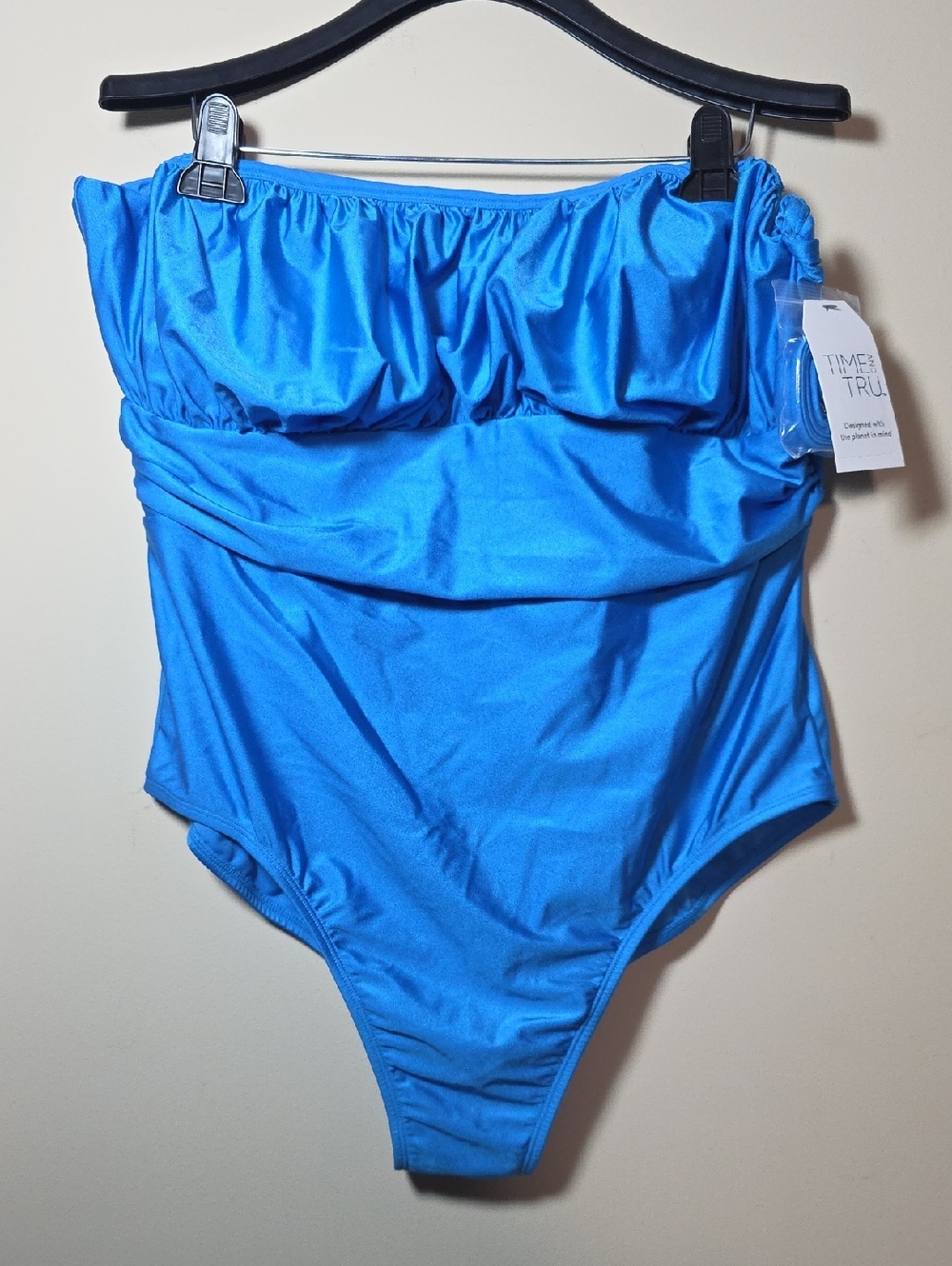 Time & Tru One Piece Swimsuit NWT | Bright Blue